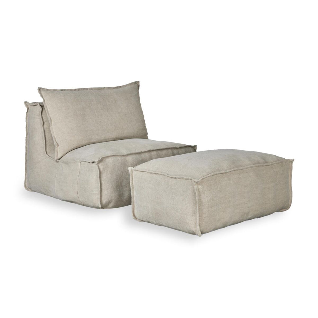 Linen Ottoman - Quax - productfoto - afbeelding 7