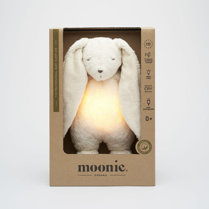 Moonie - The Humming Bunny 2.0 - Polar White - Knuffel met geluid