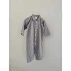 Classic PJ Suit - Biologisch katoen - Tiny Check Brown - Lalaby