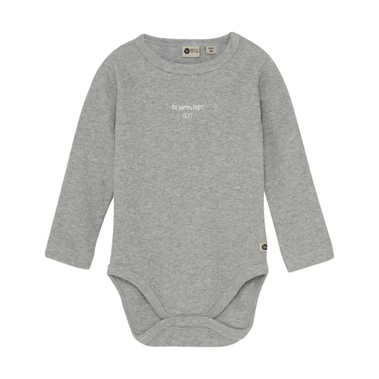Daily7 - Romper met lange mouwen - Katoenmix - Grijs