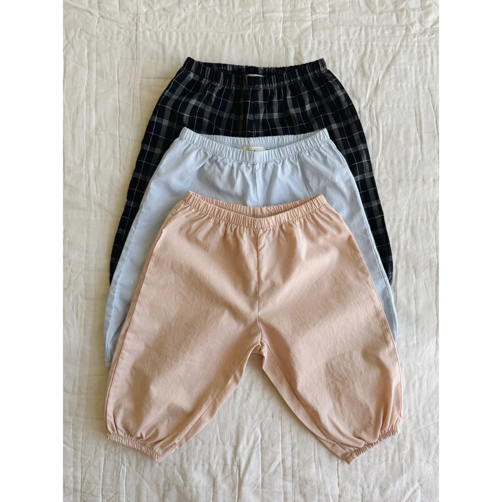 Babybroek Pixi Pants - Biologisch katoen - Blue Check - Lalaby