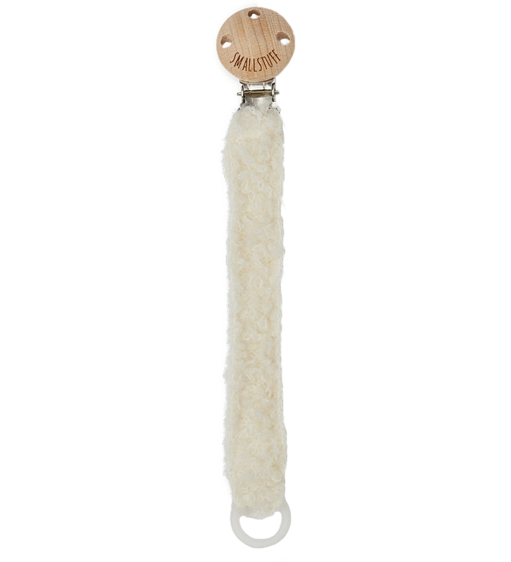 Speenkoord bouclé - Merino wol - Off white - SmallStuff - vooraanzicht