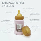 Glazen babyfles - Wide Neck met beschermhoes 150 ml - HEVEA - productfoto - afbeelding 5