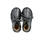 Chunky veterlaars - Leer - Glans zwart - Angulus bovenkant