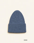 Beanie Fonzie Kids - 100% extra fine Italian merino wool - HVID
