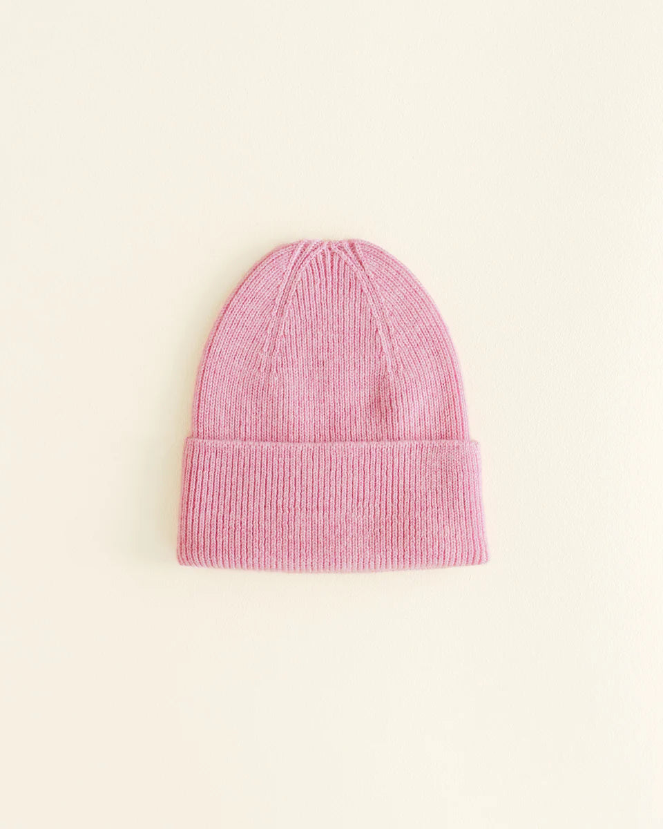 Gebreid mutsje - Fonzie newborn - Merino wol - HVID - productfoto - afbeelding 12