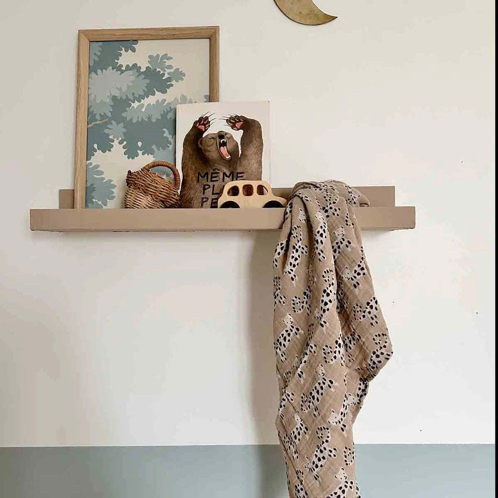 Hydrophilic cloth Bianca - Baby Leopard print - Little Leopards - Muslin cotton - Rose in April