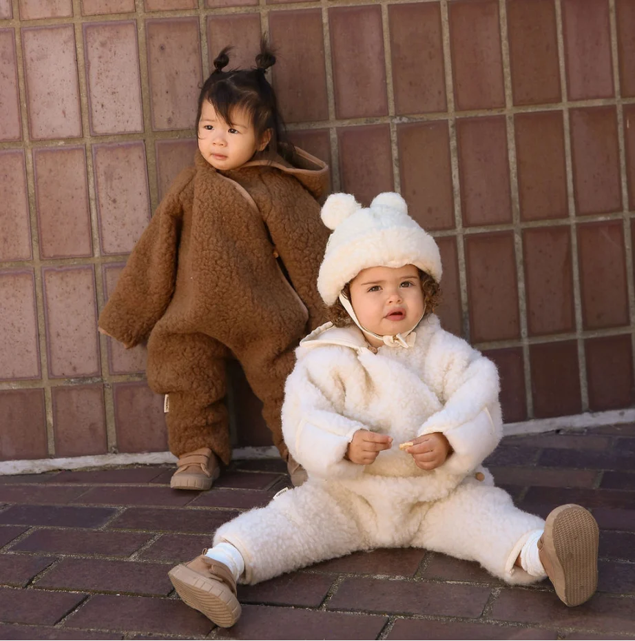 Merino Snugglesuit – Wool baby pram suit made from 100% merino wool – BINIBAMBA