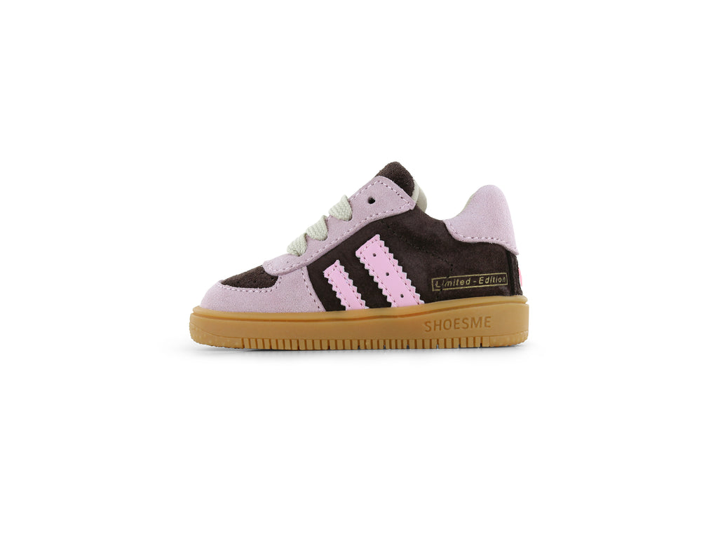 Suède babysneaker ExtremeFlex® - Pink/Brown - Shoesme - productfoto - afbeelding 2