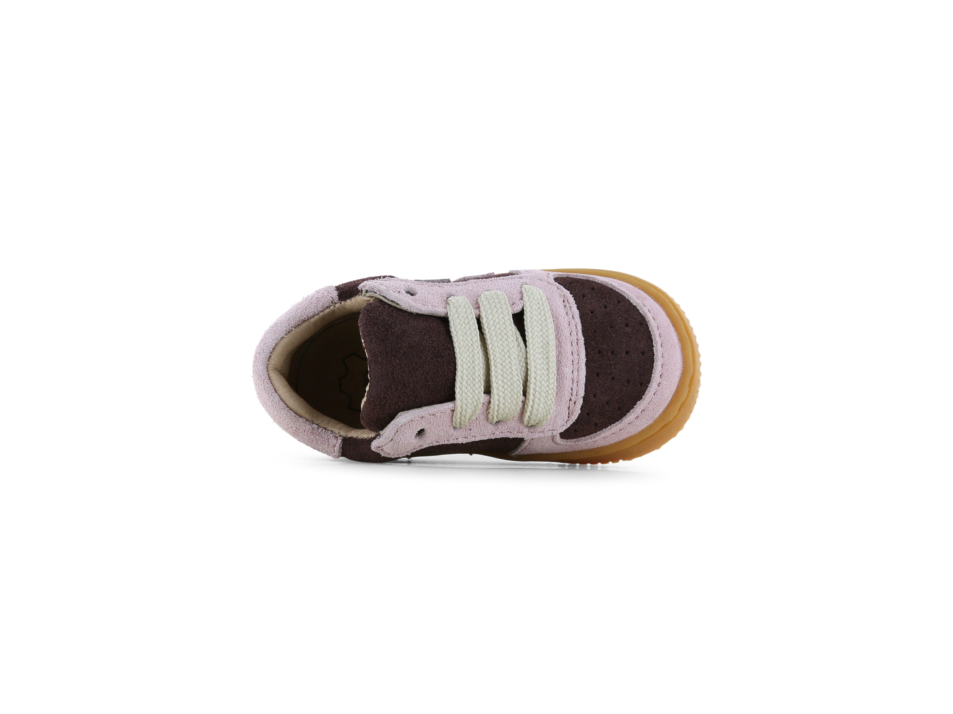 Suède babysneaker ExtremeFlex® - Pink/Brown - Shoesme - productfoto - afbeelding 5