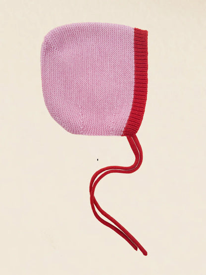 Bonnet Dolly - Baby Knitted Hat - Merino wool - HVID