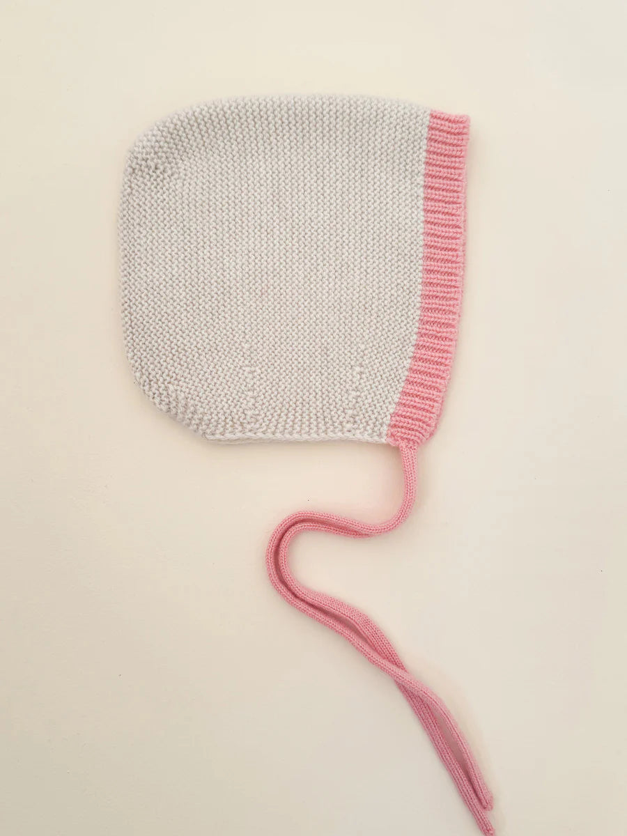 Bonnet Dolly - Baby Strikmutsje - Merinowol - HVID - productfoto - afbeelding 7
