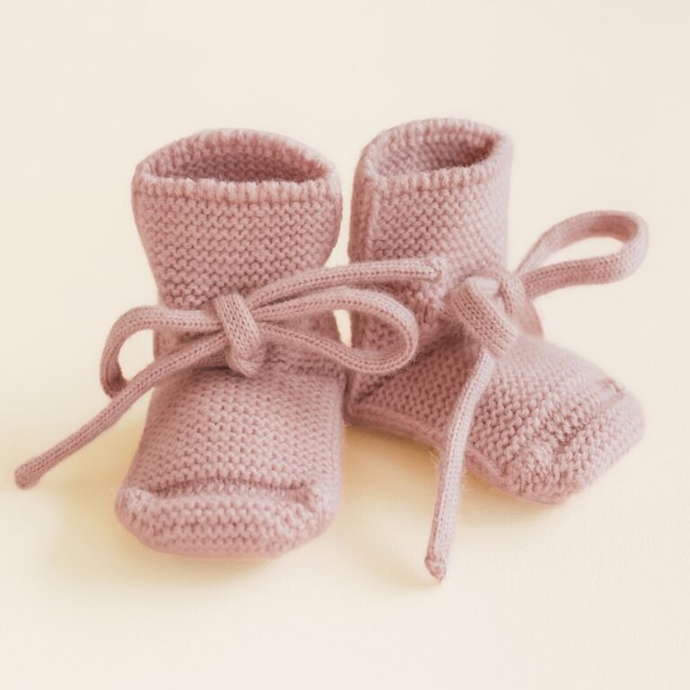 Booties - Baby Slofjes - Merinowol - HVID