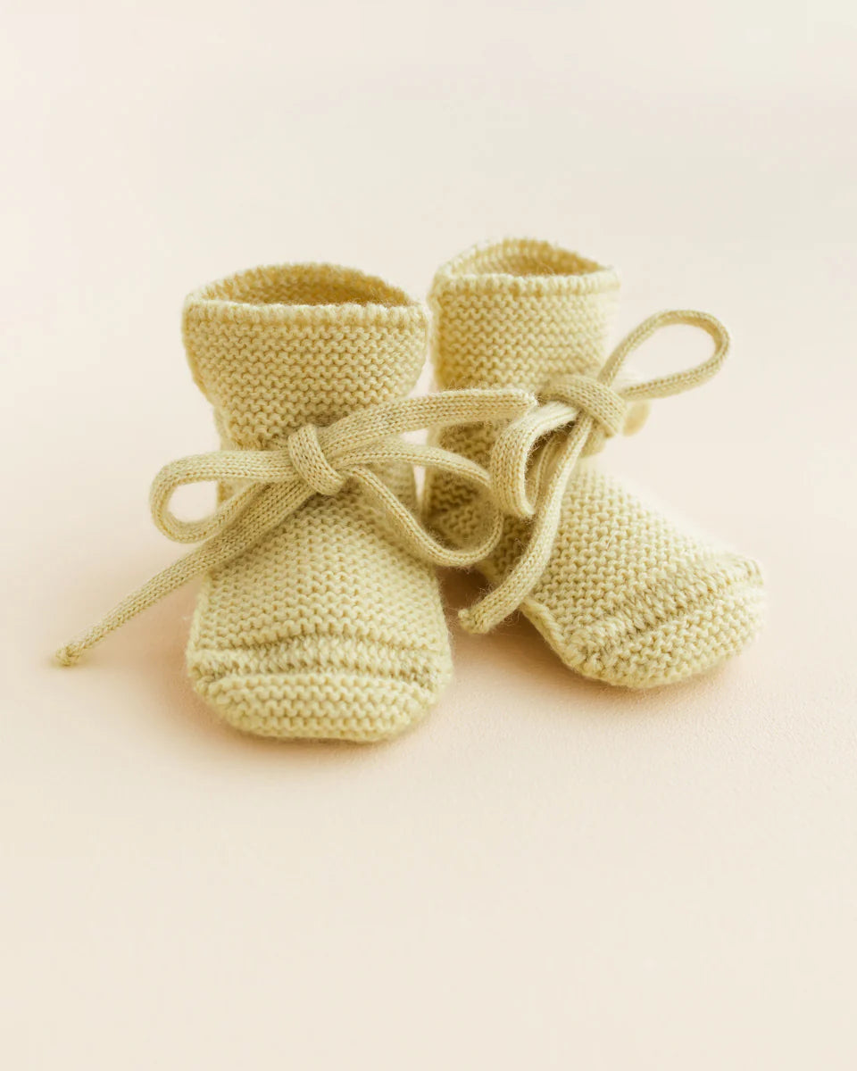 Booties - Baby Slofjes - Merinowol - HVID - productfoto - afbeelding 5