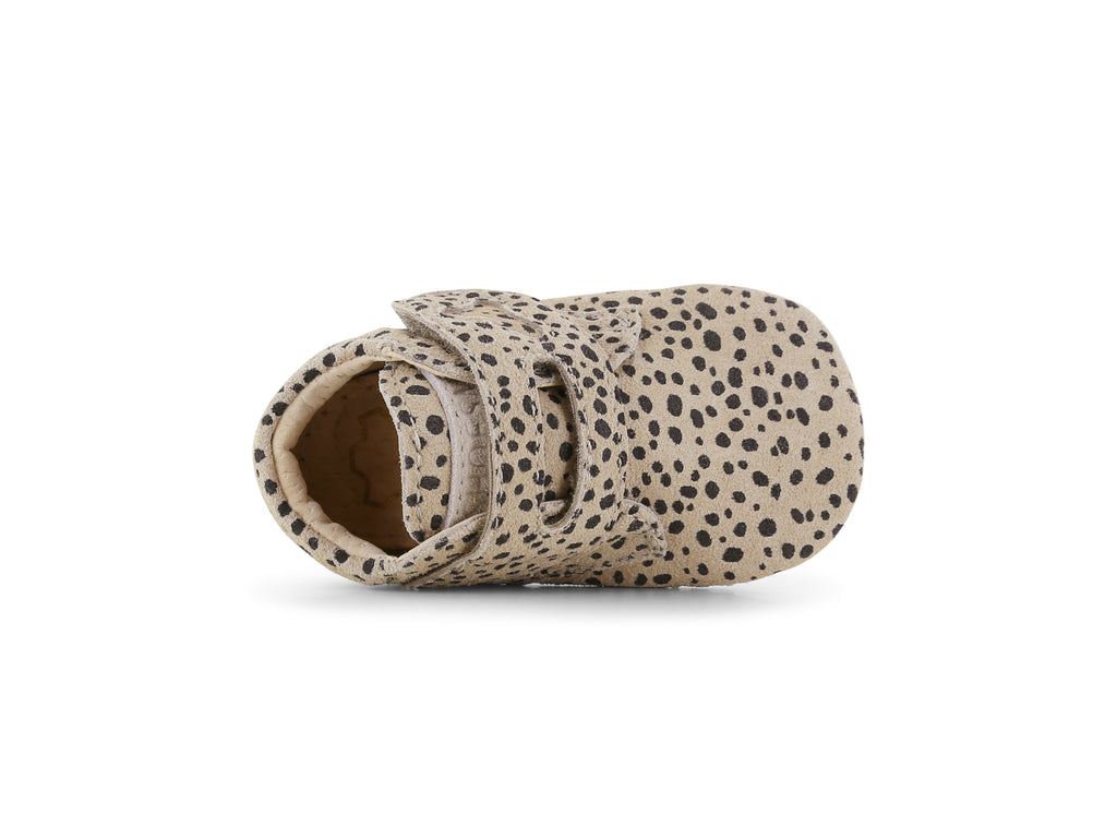 Suède babyschoentjes Baby-Proof® Beige Dots - ExtremeFlex® - Shoesme