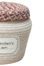 Basket Jam Jar - Opbergmand jampot - Naturel - Ø 20 × 23 cm - Lorena Canals - productfoto - afbeelding 4
