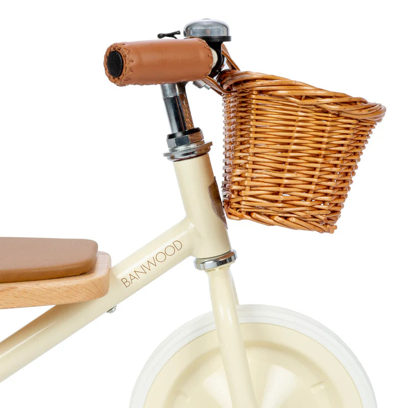 Kinder driewieler met rieten mandje - Trike Vintage - Cream - Banwood - lifestyle - afbeelding 6