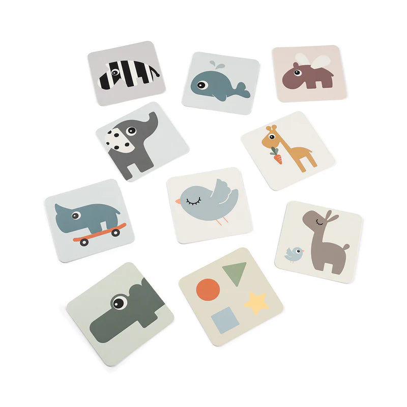 Visuele Stimuleringskaarten - Baby contrast cards 10-pack - Elphee - Colour mix - Done by Deer