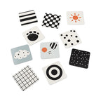 Visuele Stimuleringskaarten - Baby contrast cards 10-pack - Elphee - Colour mix - Done by Deer - productfoto - afbeelding 4