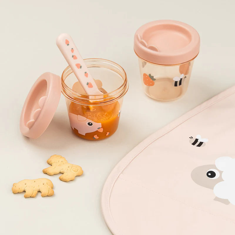 Babyvoedingcontainers (2 stuks) - Bewaarbakjes - Tiny Farm - Poeder - Done by Deer