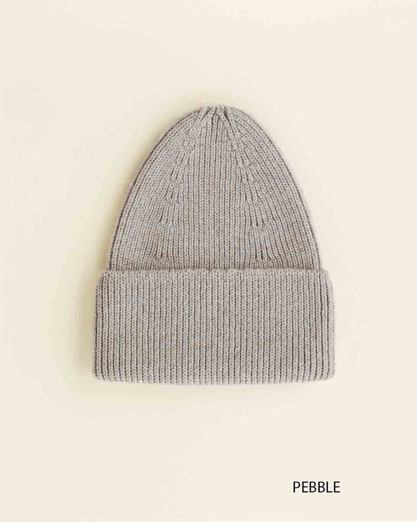 Beanie Fonzie Kids - 100% extra fine Italiaanse merino wol - HVID