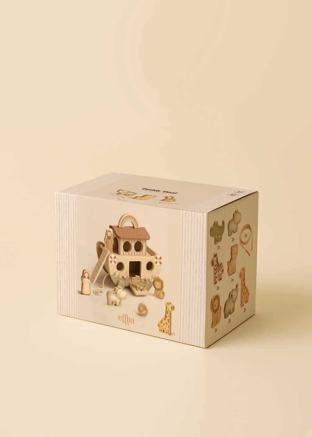 Speelboot rijgset - Buddy Boat - Houten speelgoed - Mrs Ertha