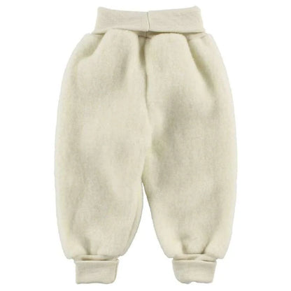 Merino wol fleece broekje - 100% wol - Nature/Wit - Engel Natur