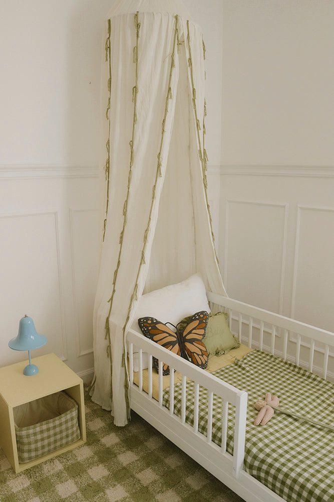 Canopy Crepe Swan – Ivory – Katoenen bedhemeltje – Lorena Canals