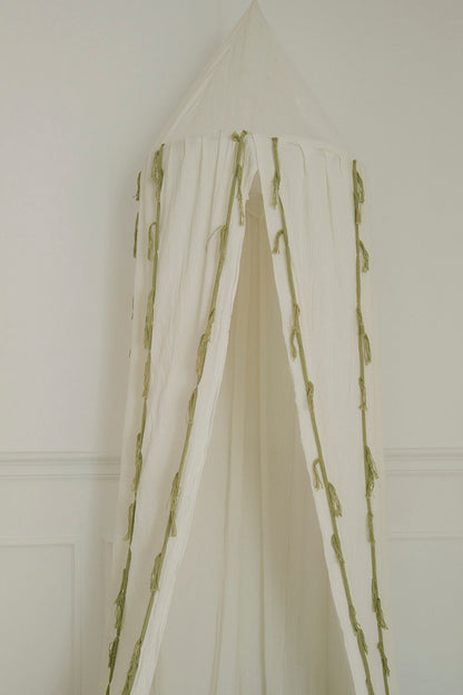 Canopy Crepe Swan – Ivory – Katoenen bedhemeltje – Lorena Canals