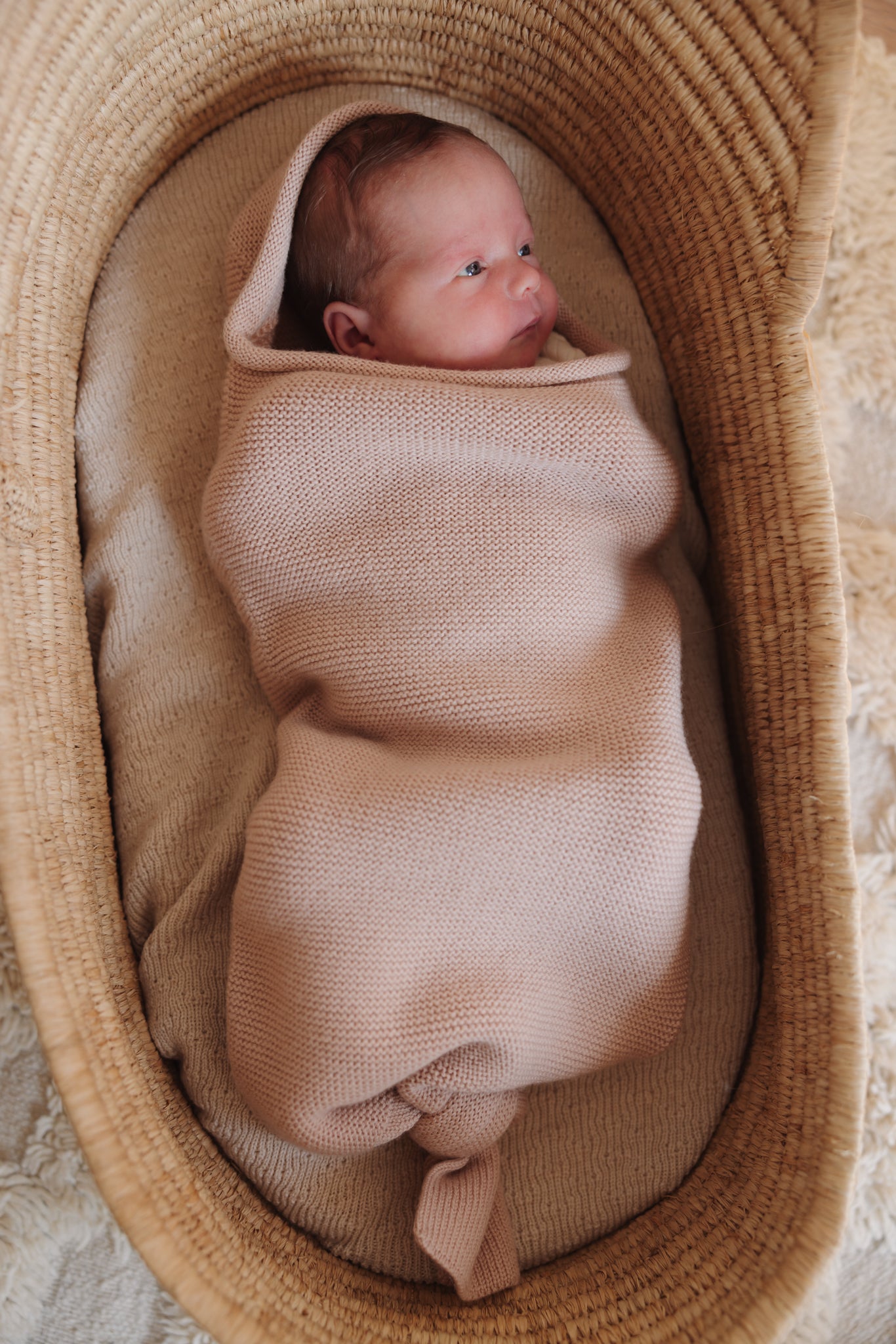 Cocoon - Merinowol - Apricot/roze - HVID - sfeerbeeld