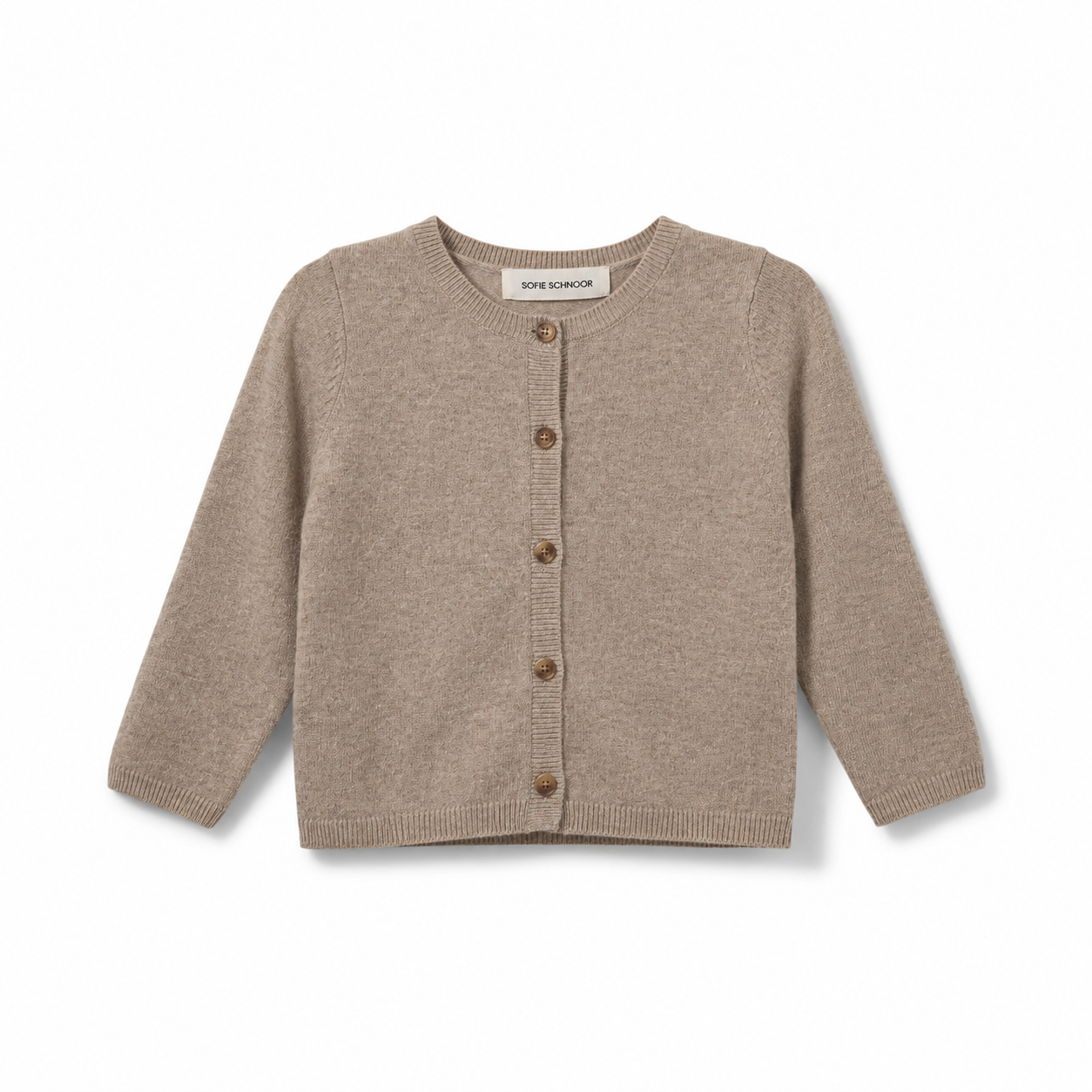 Cardigan en laine CisseSB - 100% laine - Beige & Marron - Sofie Schnoor