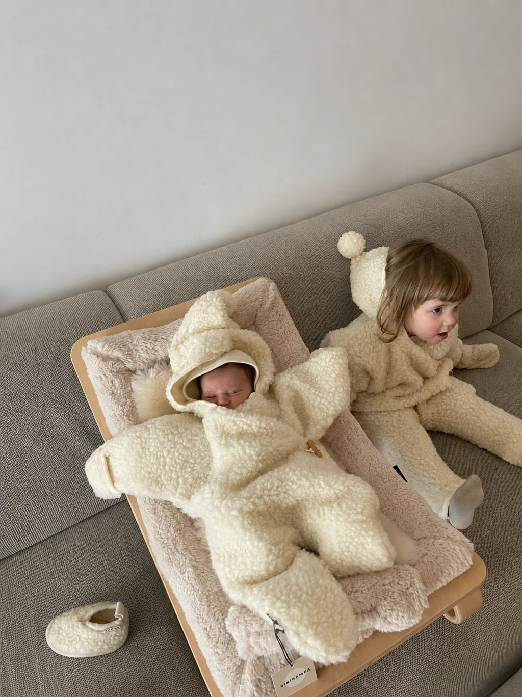 Merino Snugglesuit – Wool baby pram suit made from 100% merino wool – BINIBAMBA