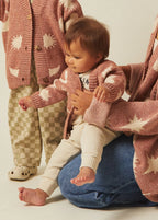 Moon Star Cardigan Russet – 100 % coton biologique – Claude & Co
