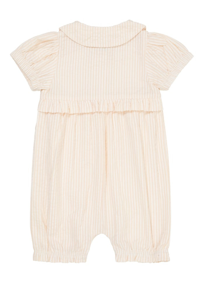 Copenhagen Colors - Seersucker Romper with Embroidery - Romper pakje - achterkant