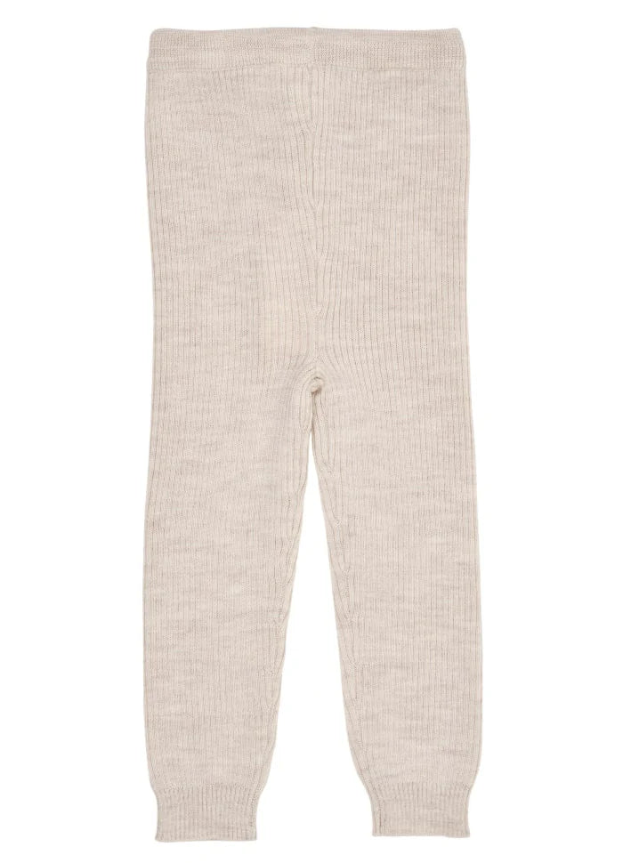 Gebreid Baby Broekje - Merino Classic Rib Leggings - Merinowol - Pale Cream - Copenhagen Colors