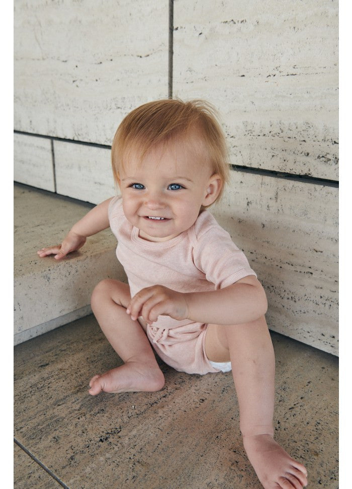 Copenhagen Colors - Melange Shortsleeve Body - Romper - 100% biologsch katoen - baby