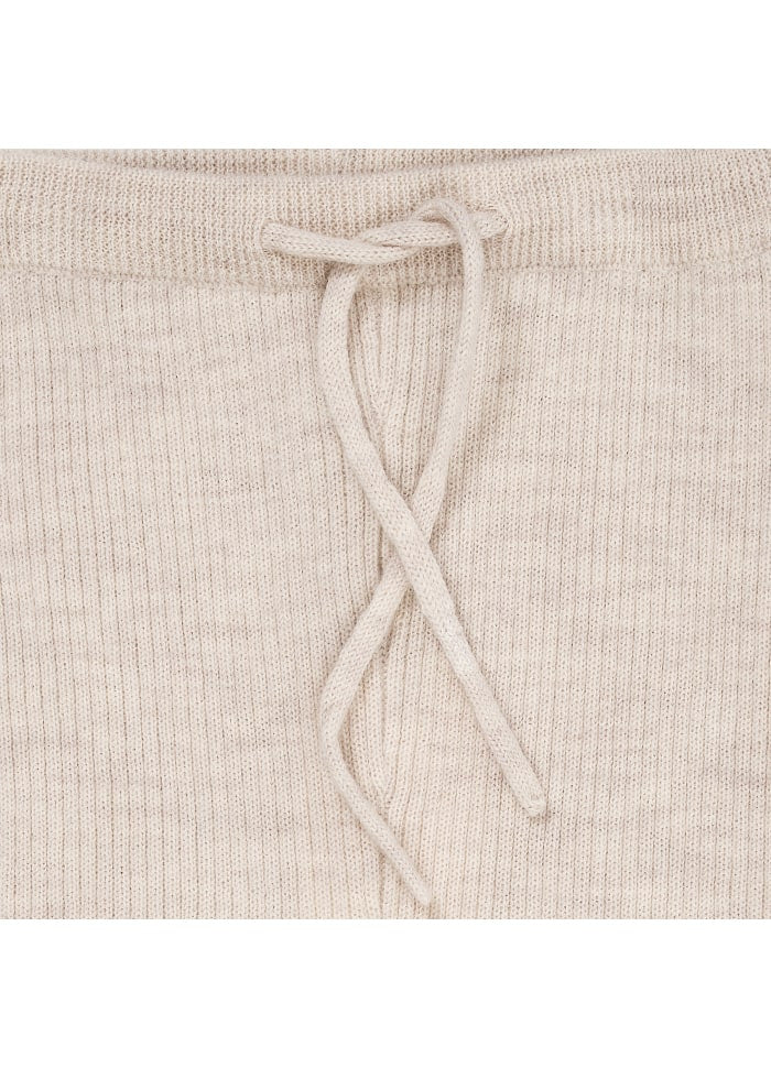 Gebreid Baby Broekje - Merino Classic Rib Leggings - Merinowol - Pale Cream - Copenhagen Colors