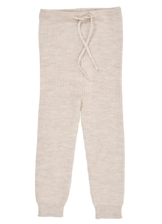 Gebreid Baby Broekje - Merino Classic Rib Leggings - Merinowol - Pale Cream - Copenhagen Colors