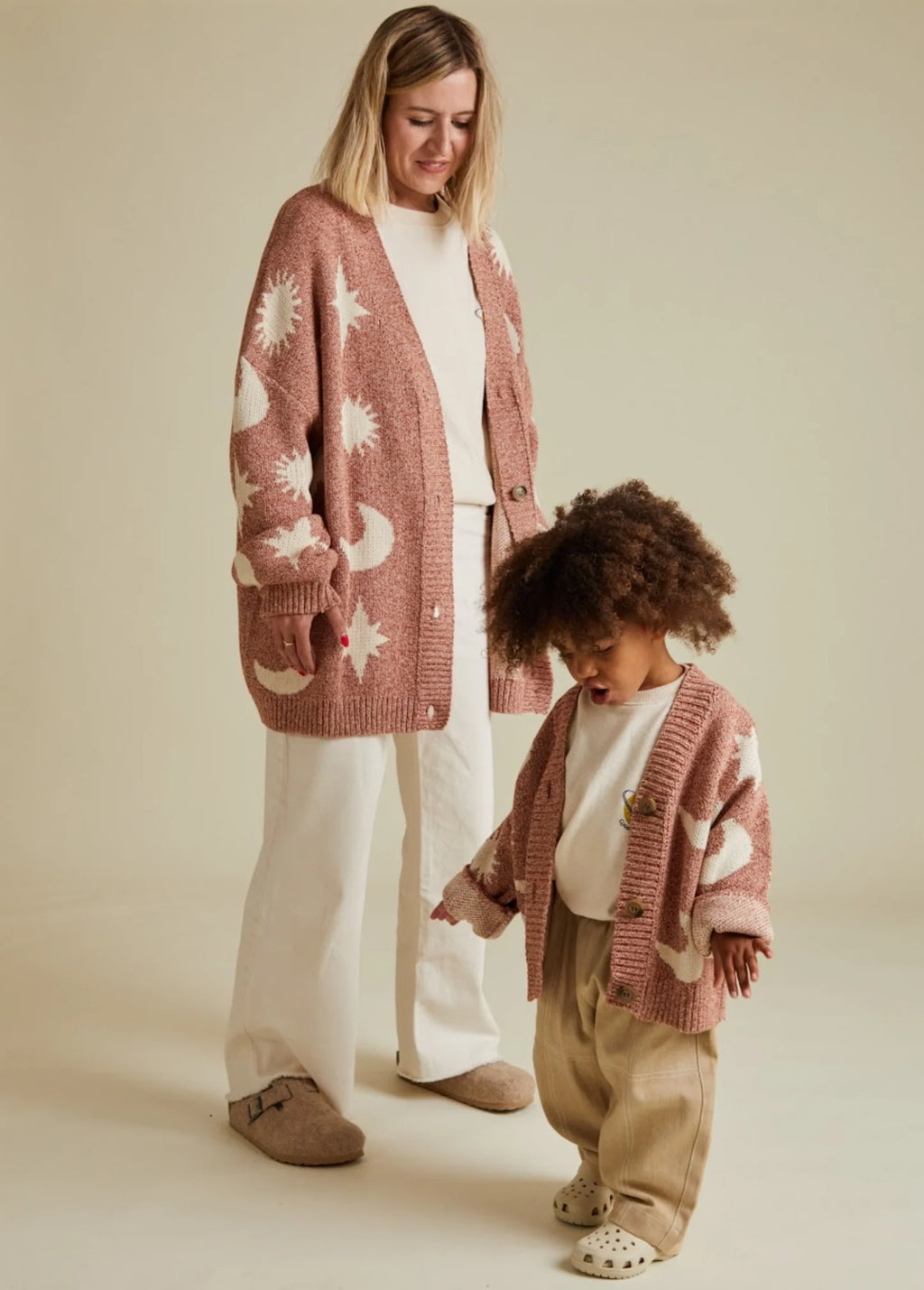 Moon Star Cardigan Russet – 100 % coton biologique – Claude & Co