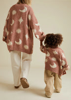 Moon Star Cardigan Russet – 100 % coton biologique – Claude & Co