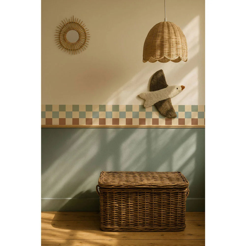 Behangrand – Border Nostalgia Check – 25 cm – Dekornik