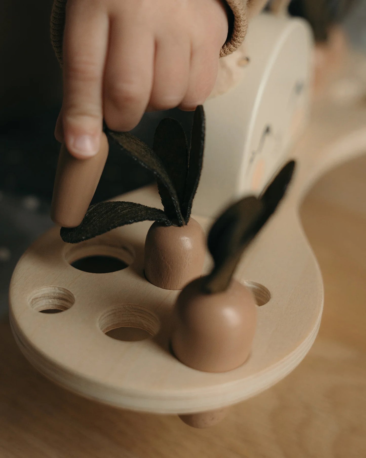 Evenwicht puzzel - Bunny Balance - Houten speelgoed - Mrs Ertha