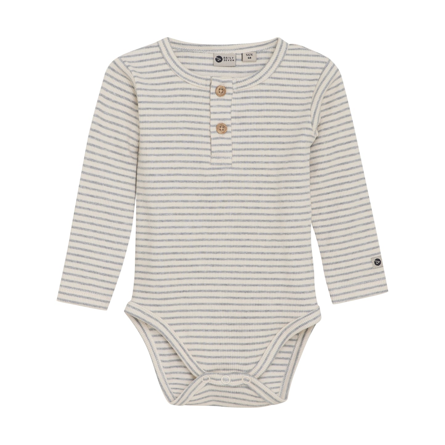 Daily7 - Body Longsleeve Striped - Romper met lange mouwen - Katoenmix - voorkant