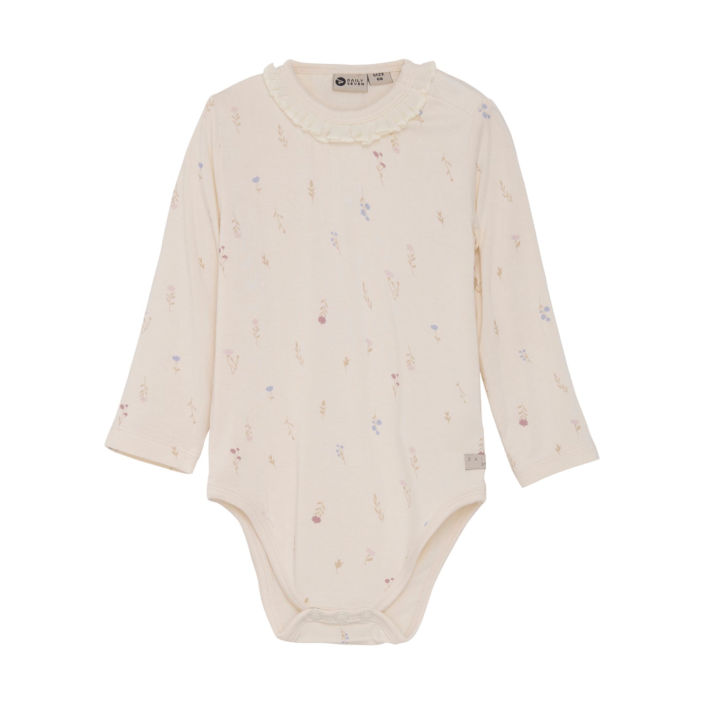 Daily7 - Body Longsleeve Flowerprint - Romper met lange mouwen - voorkant