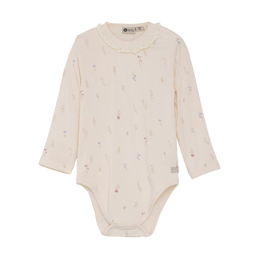 Daily7 - Body Longsleeve Flowerprint - Romper met lange mouwen - voorkant