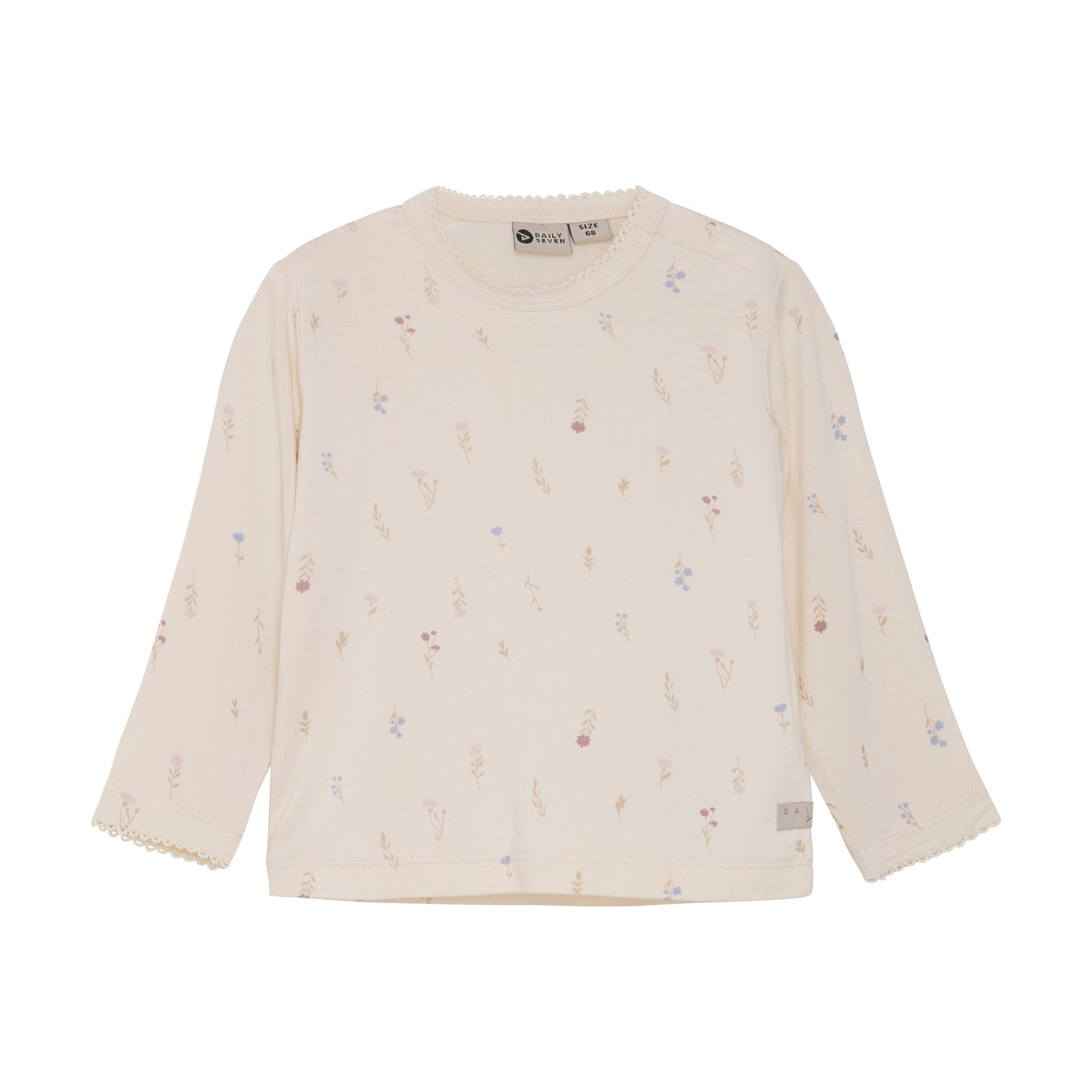 Daily7 - T-shirt Longsleeve Flowerprint - Top met lange mouwen - voorkant