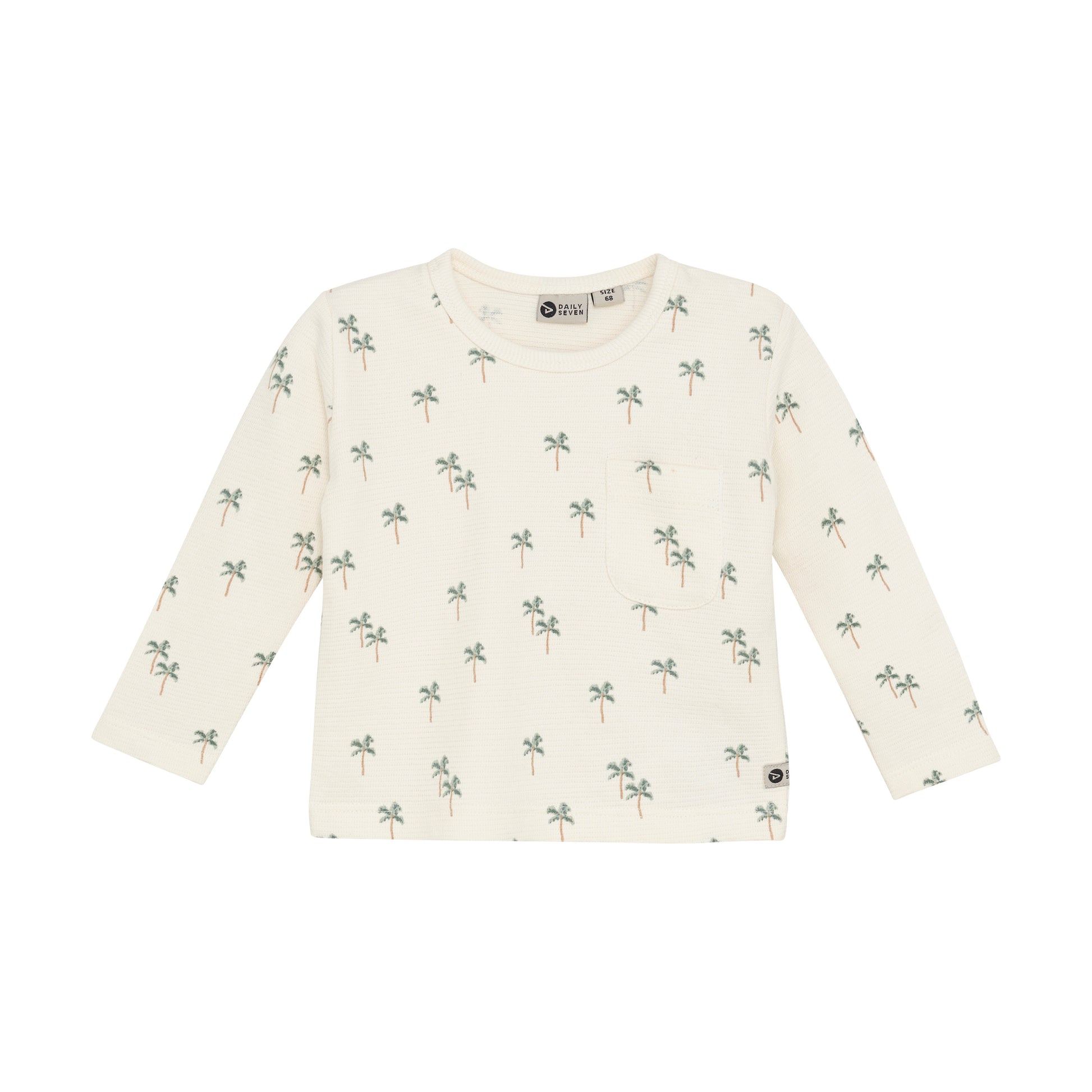 Daily7 - T-shirt Longsleeve Print - Top met lange mouwen - 100% katoen - voorkant