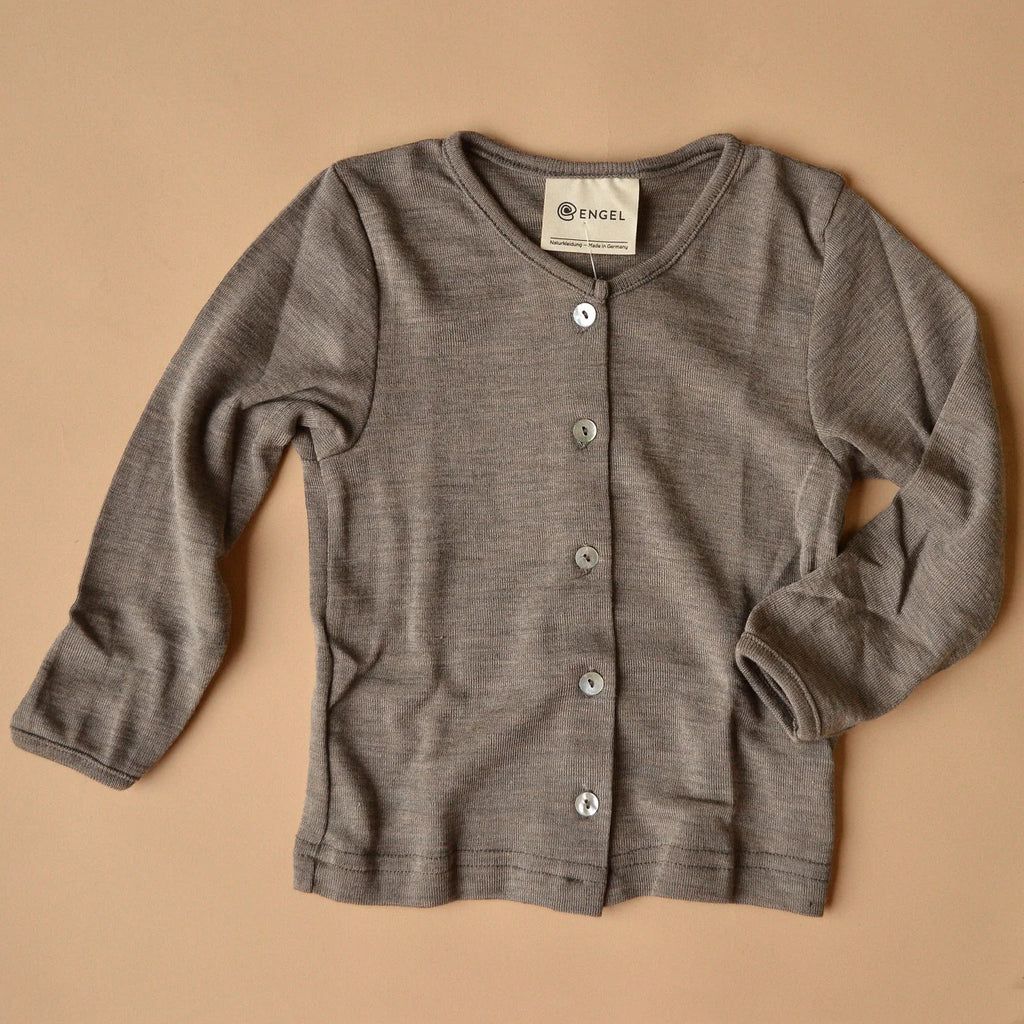 Babyvestje - Wol/Zijde - Baby Cardigan - Engel Natur