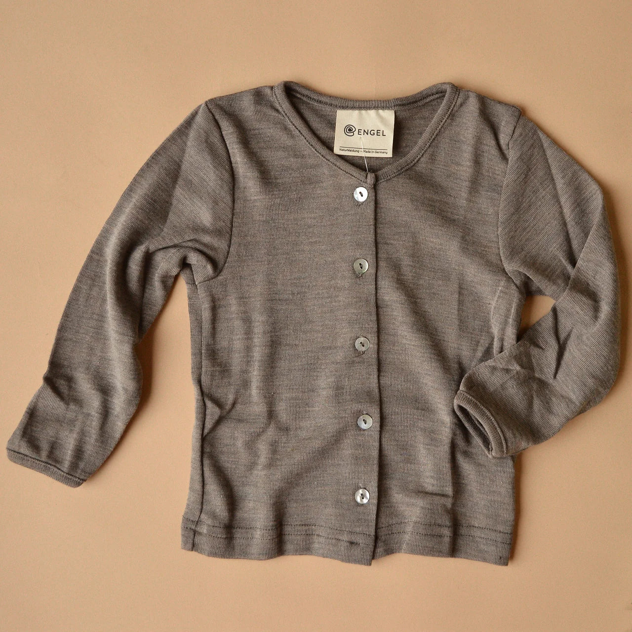 Babyvestje - Wol/Zijde - Baby Cardigan - Engel Natur
