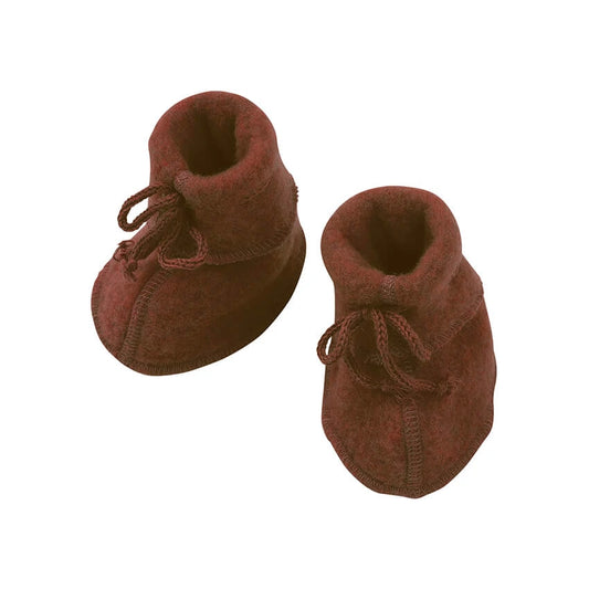 Slofjes wol fleece - Kaneel/Cinnamon - Engel Natur